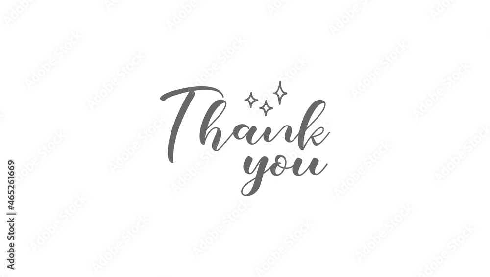Thank you handwritten inscription with sparkles. Hand drawn lettering. Thanks calligraphic message design. Vector illustration. Thank you handwritten inscription with sparkles. Hand drawn lettering. Thanks calligraphic message design. Vector illustration.
