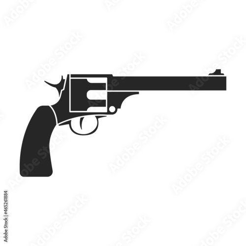 Fotografie, Obraz Revolver of gun vector icon