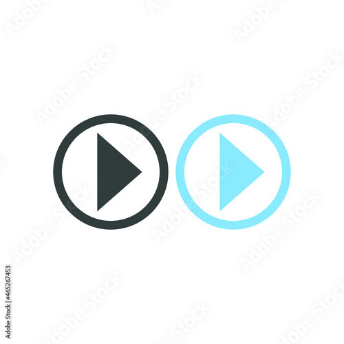 Play button icon in trendy flat style isolated on grey background. Play symbol for your web site design, logo, app, UI. Vector illustration Free Download Play button icon in trendy flat style isolated on grey background. Play symbol for your web site design, logo, app, UI. Vector illustration - GFXLoad