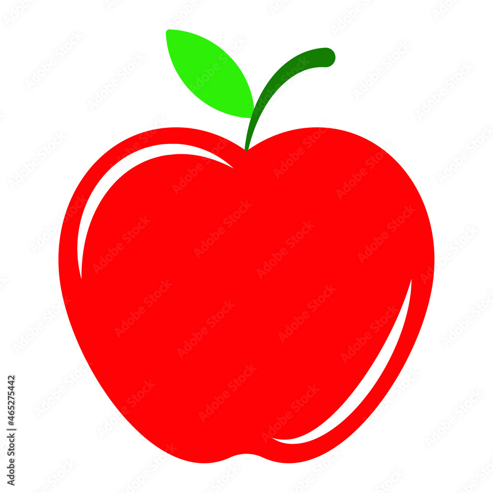 Apple shape icon. Fruit silhouette symbol logo. Vector illustration image. Isolated on white background. Apple shape icon. Fruit silhouette symbol logo. Vector illustration image. Isolated on white background.