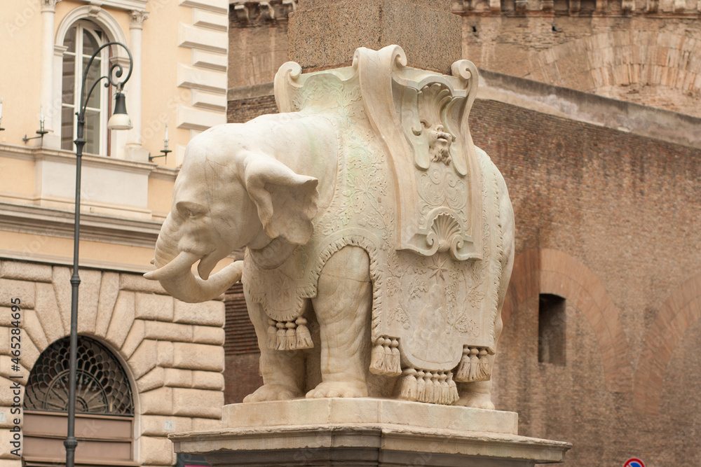 Elephant with obelisk by Bernini in Piazza della Minerva Elephant with obelisk by Bernini in Piazza della Minerva
