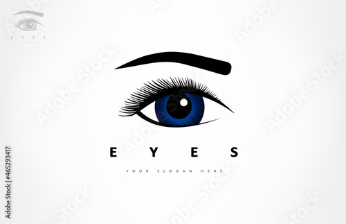 Eyes logo vector. Ophthalmologic clinic design.
