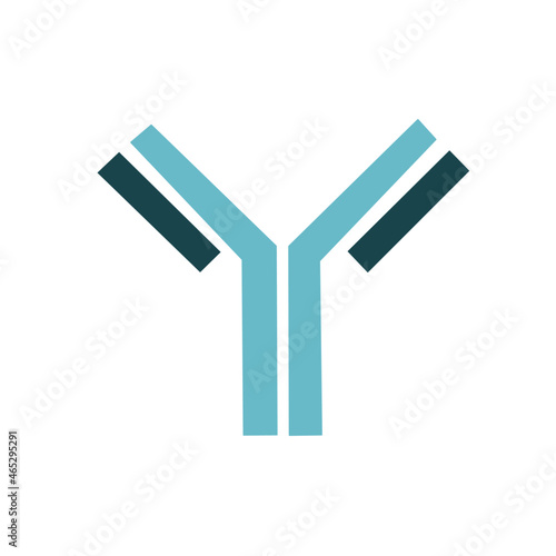 The blue icon of Neutralizing Antibody or Binding Antibody (immunoglobulin)