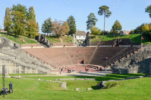 Obraz na plátne The roman amphitheater of Augusta Raurica at Augst on Switzerland