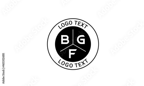 Vintage Retro BGF Letters Logo Vector Stamp 