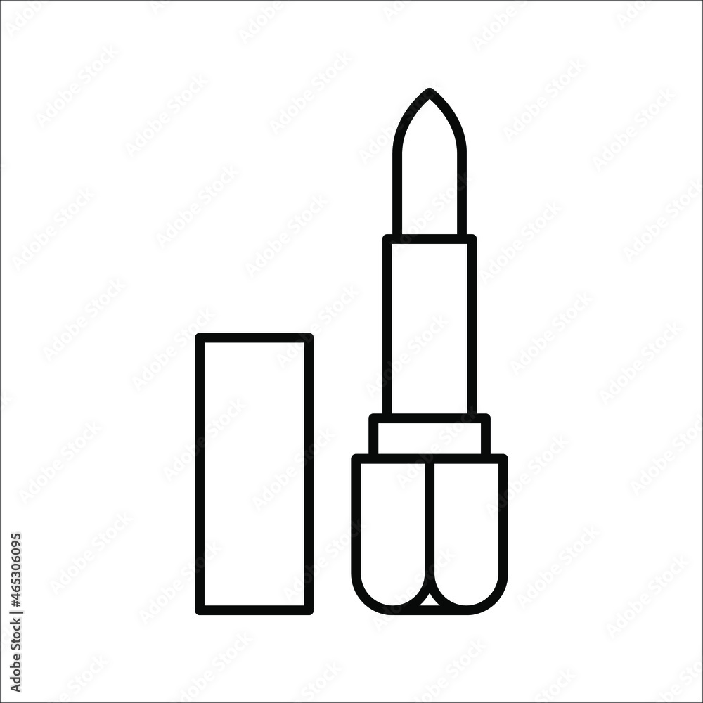lipstick icon. Women's things element. Premium quality graphic design. vector illustration on white background lipstick icon. Women's things element. Premium quality graphic design. vector illustration on white background