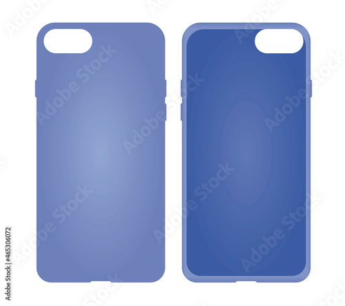 Blue phone case. vector illustration