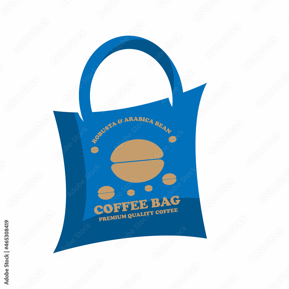 coffee bag design logo vector. illustration coffee bag design vector coffee bag design logo vector. illustration coffee bag design vector