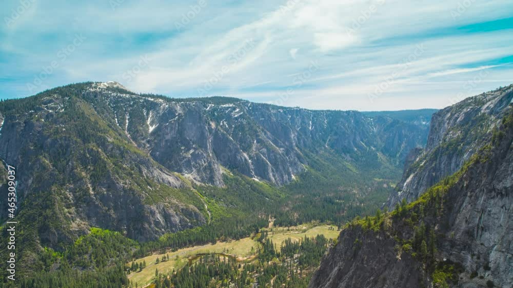 Another panorama from upper Yosemite Falls viewpoint in spring Another panorama from upper Yosemite Falls viewpoint in spring