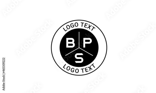 Vintage Retro BPS Letters Logo Vector Stamp