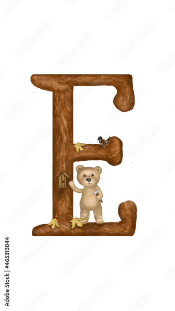 Letter E. The original children's autumn alphabet with a wonderful teddy bear, which learns the letters with the baby. Do you know how the bear is having fun in autumn? Letter E. The original children's autumn alphabet with a wonderful teddy bear, which learns the letters with the baby. Do you know how the bear is having fun in autumn?