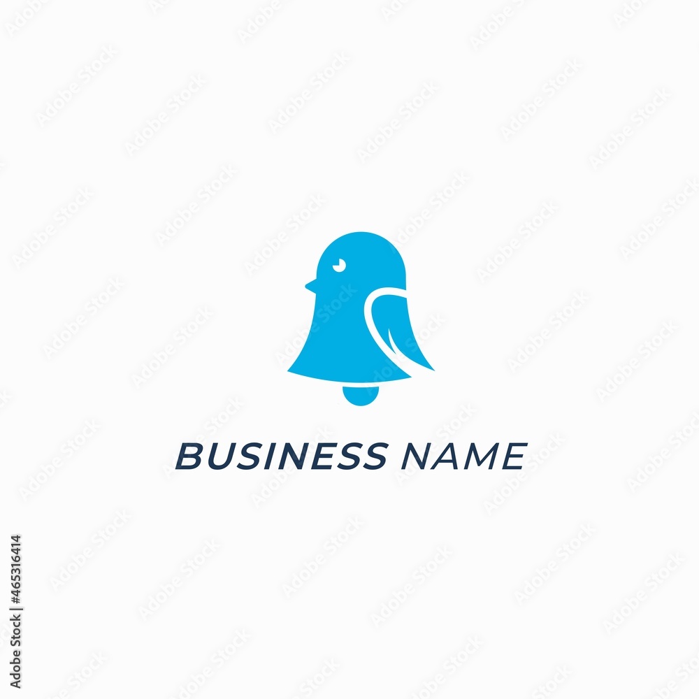 design logo combine bird and bell design logo combine bird and bell