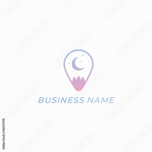 design logo combine gps and outdoor