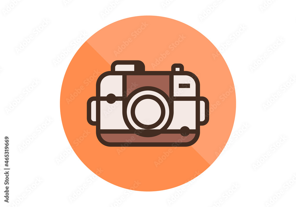 Modern Unique Minimalistic detailed Cartoon Camera Icon Vector Template Modern Unique Minimalistic detailed Cartoon Camera Icon Vector Template