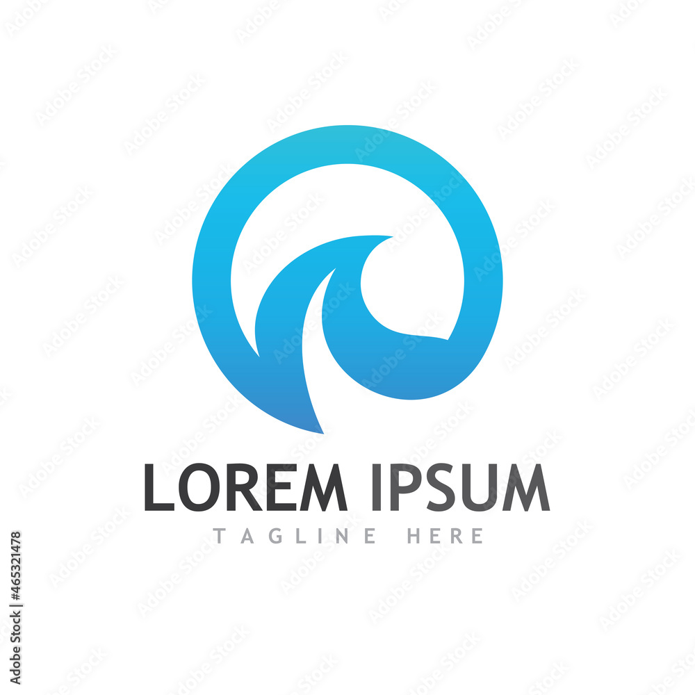 Water wave icon vector Water wave icon vector