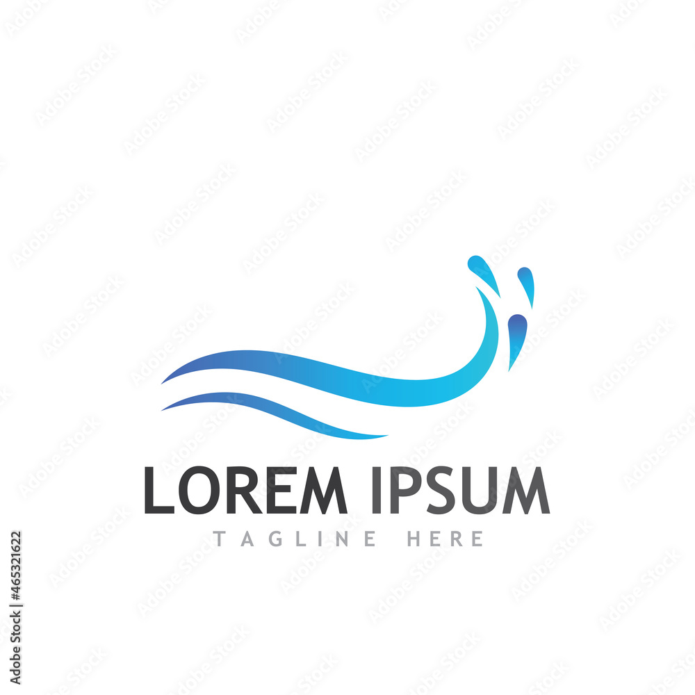 Water wave icon vector Water wave icon vector