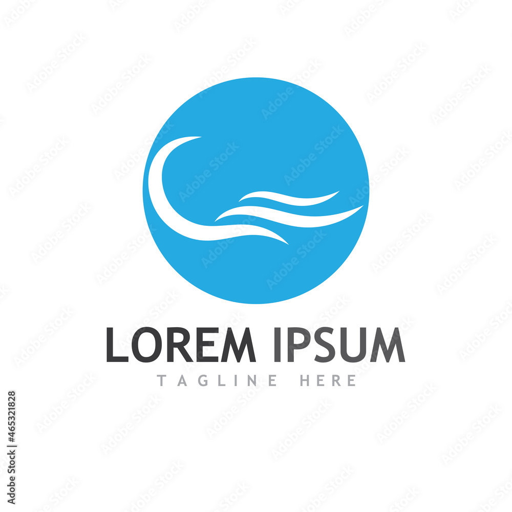 Water wave icon vector Water wave icon vector