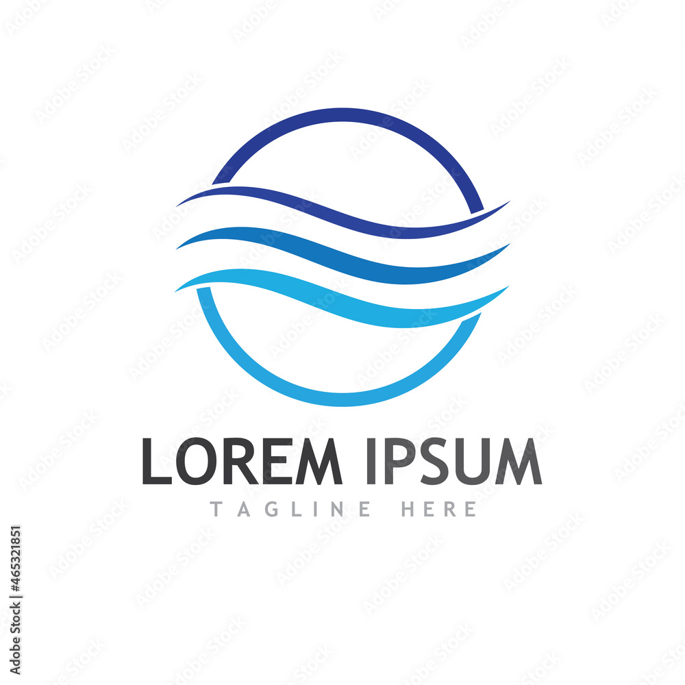Water wave icon vector Water wave icon vector