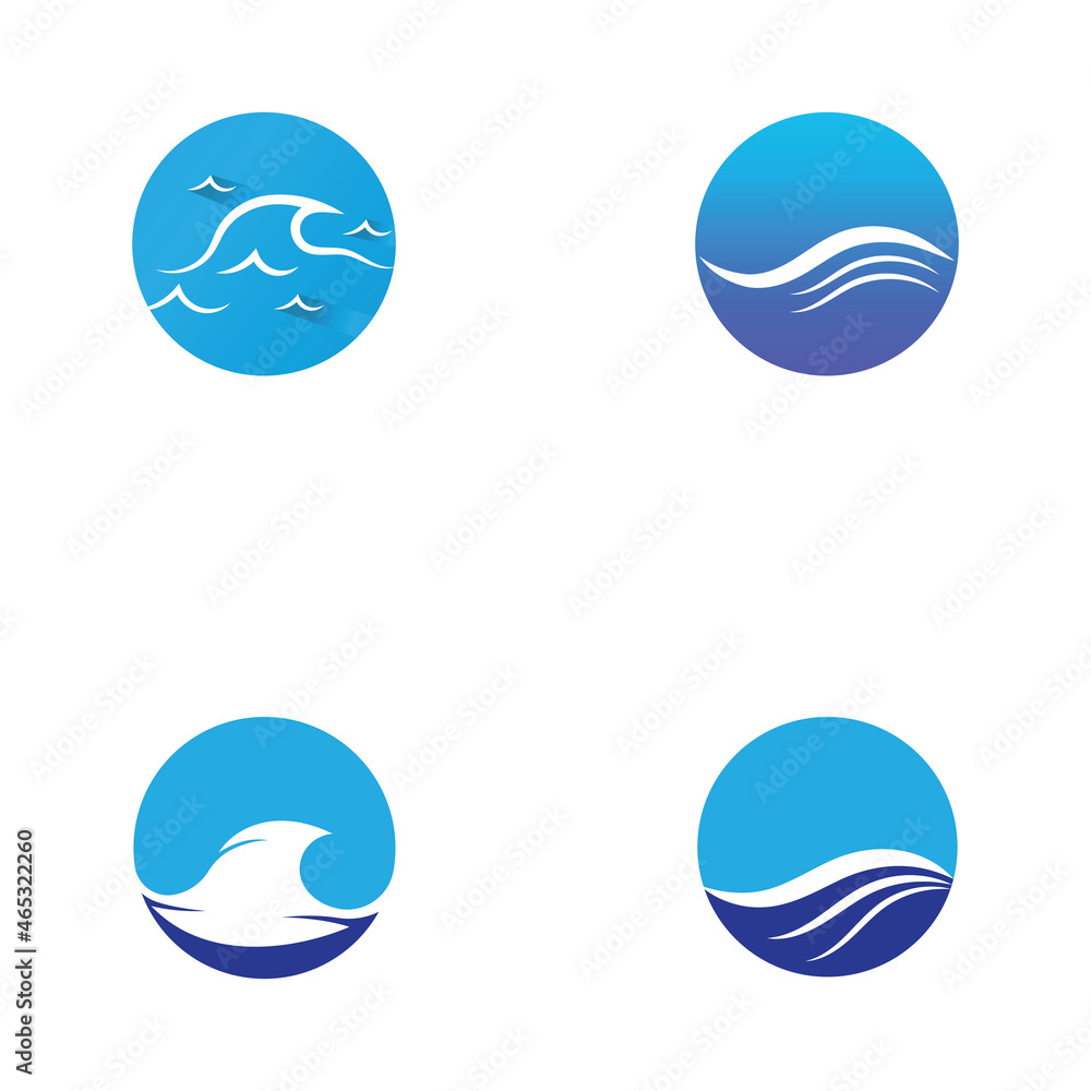 Water wave icon vector Water wave icon vector