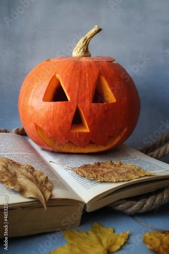 Wicked festive orange halloween pumpkin
