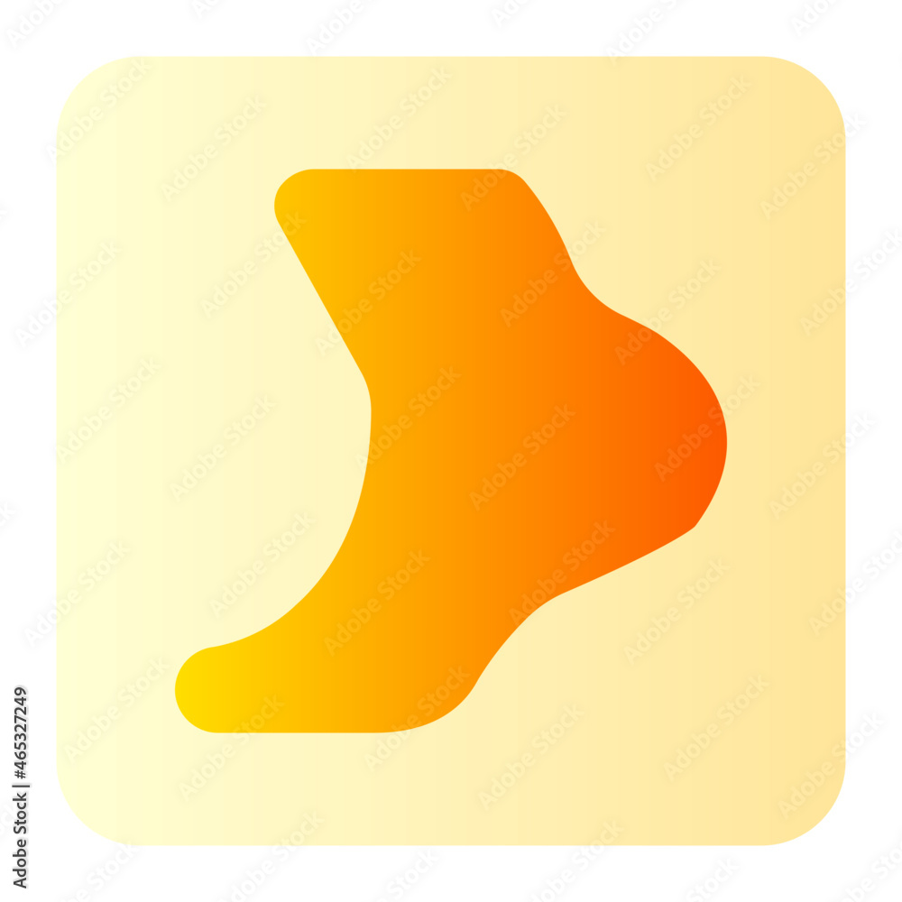 Foot gradient icon Foot gradient icon