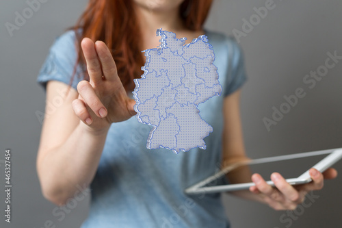 a virtual germany land map ...