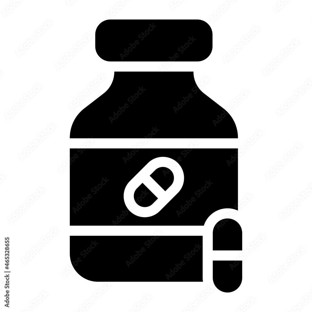 Pills vit glyph icon
