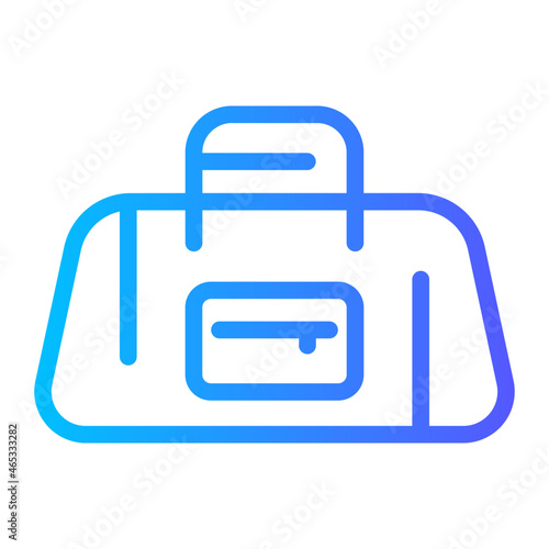 gym bag gradient icon