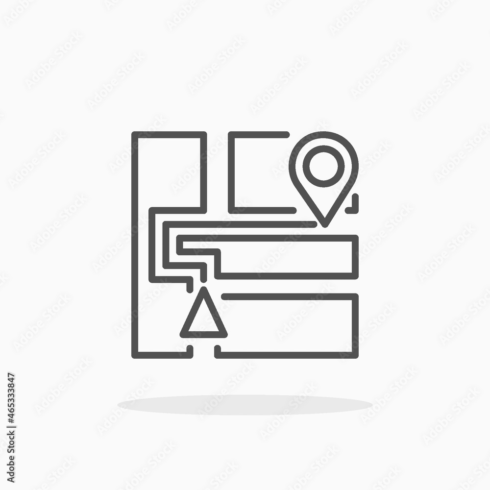 Direction icon. Editable Stroke and pixel perfect, outline style. Vector illustration. Enjoy this icon for your project. Direction icon. Editable Stroke and pixel perfect, outline style. Vector illustration. Enjoy this icon for your project.