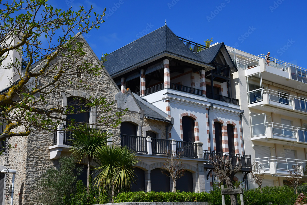 La Baule Escoublac, France - april 13 2017 : picturesque city in spring