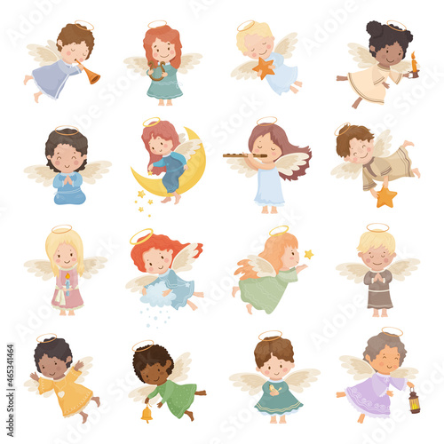 Collection of characters performing various household services.