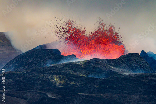 Canvas Print Volcano At Iceland