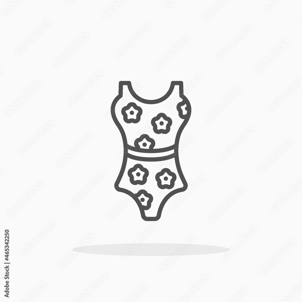Swimsuit icon. Editable Stroke and pixel perfect, outline style. Vector illustration. Enjoy this icon for your project. Swimsuit icon. Editable Stroke and pixel perfect, outline style. Vector illustration. Enjoy this icon for your project.