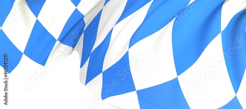bavaria flag germany blue and white 3d