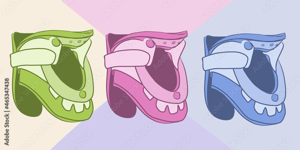 Naklejka premium cervical collars