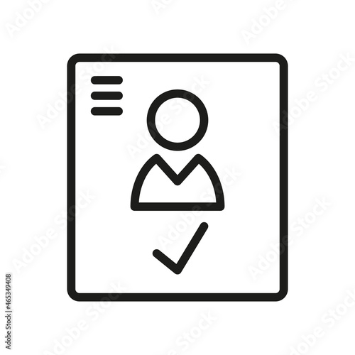 Login Outline Vector Icon. Illustration Of A Stroke Vector On A White Background. From App And Website.