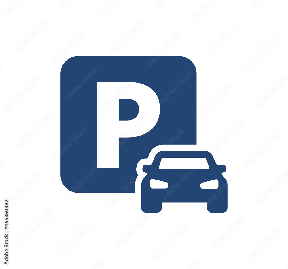 Car parking vector icon. Parking sign Car parking vector icon. Parking sign