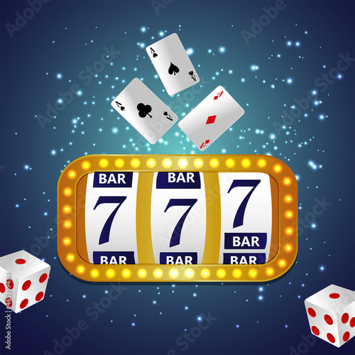 Casino gambling game with slot machine and playing cards