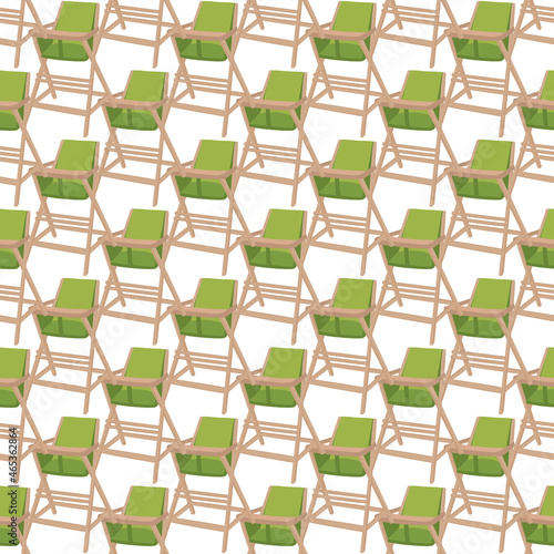 Illustration on theme colorful modern child high chair