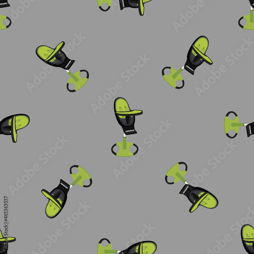 Illustration on theme colorful modern child high chair