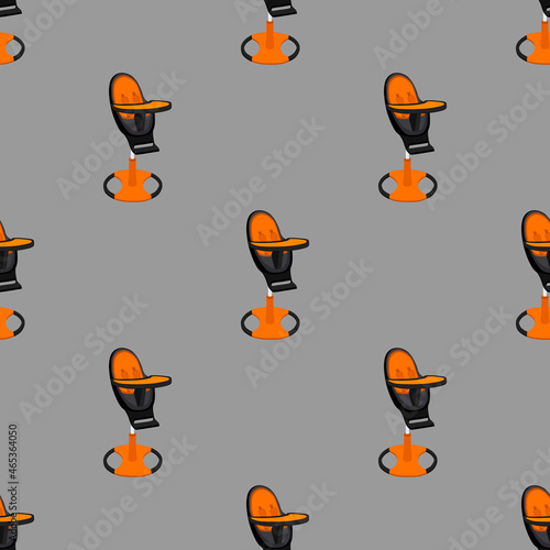 Illustration on theme colorful modern child high chair