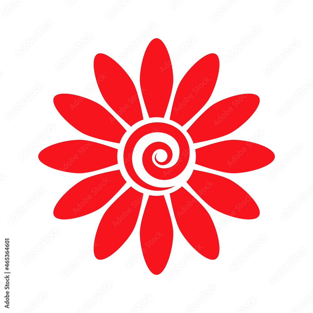Chamomile. Flower. Isolated graphic element. Vector graphics.