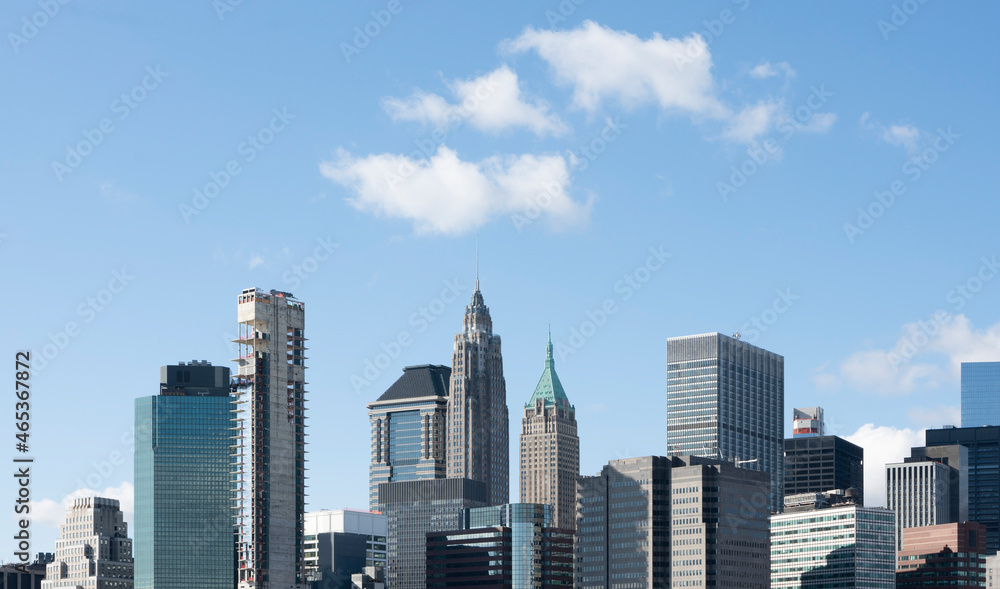 Manhattan skyline in new york