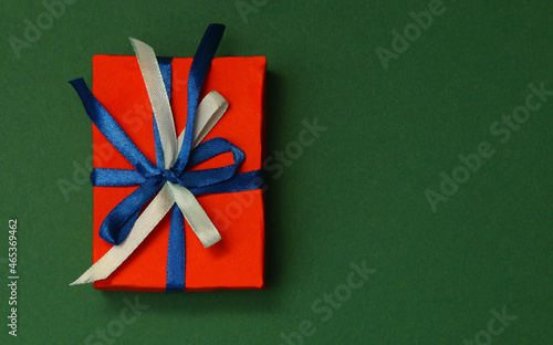 Abstract image of gift on paper background.
