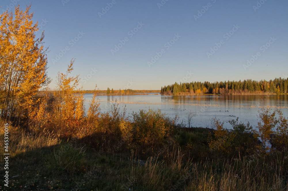 Astotin Lake during an Autumn Evening