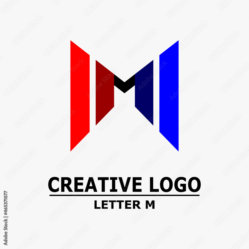 letter m logo, letter m icon in a box. Abstract business logo icon design template letter m logo, letter m icon in a box. Abstract business logo icon design template