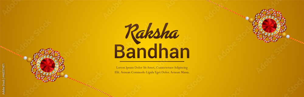 Raksha bandhan festival of india celebration banner Raksha bandhan festival of india celebration banner