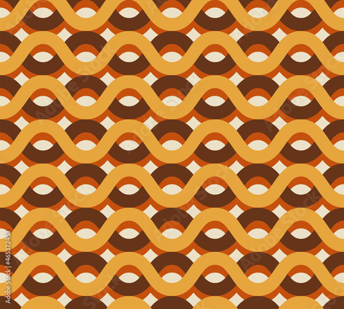 Retro seamless pattern. Abstract geometric background. Vector Illustration.