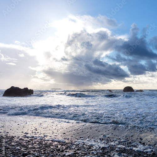 Ruby Beach sunset on Washington coast