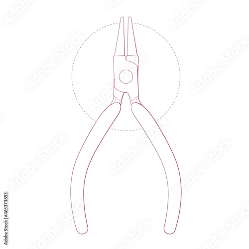 Round nosed pliers for jewelry making